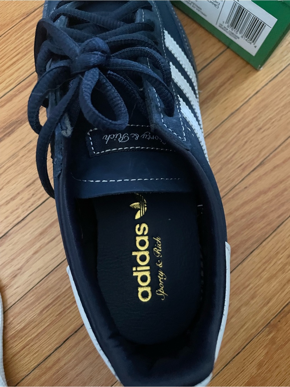NEW IN BOX adidas Navy Suede Hanball Spezial - Picture 3 of 5